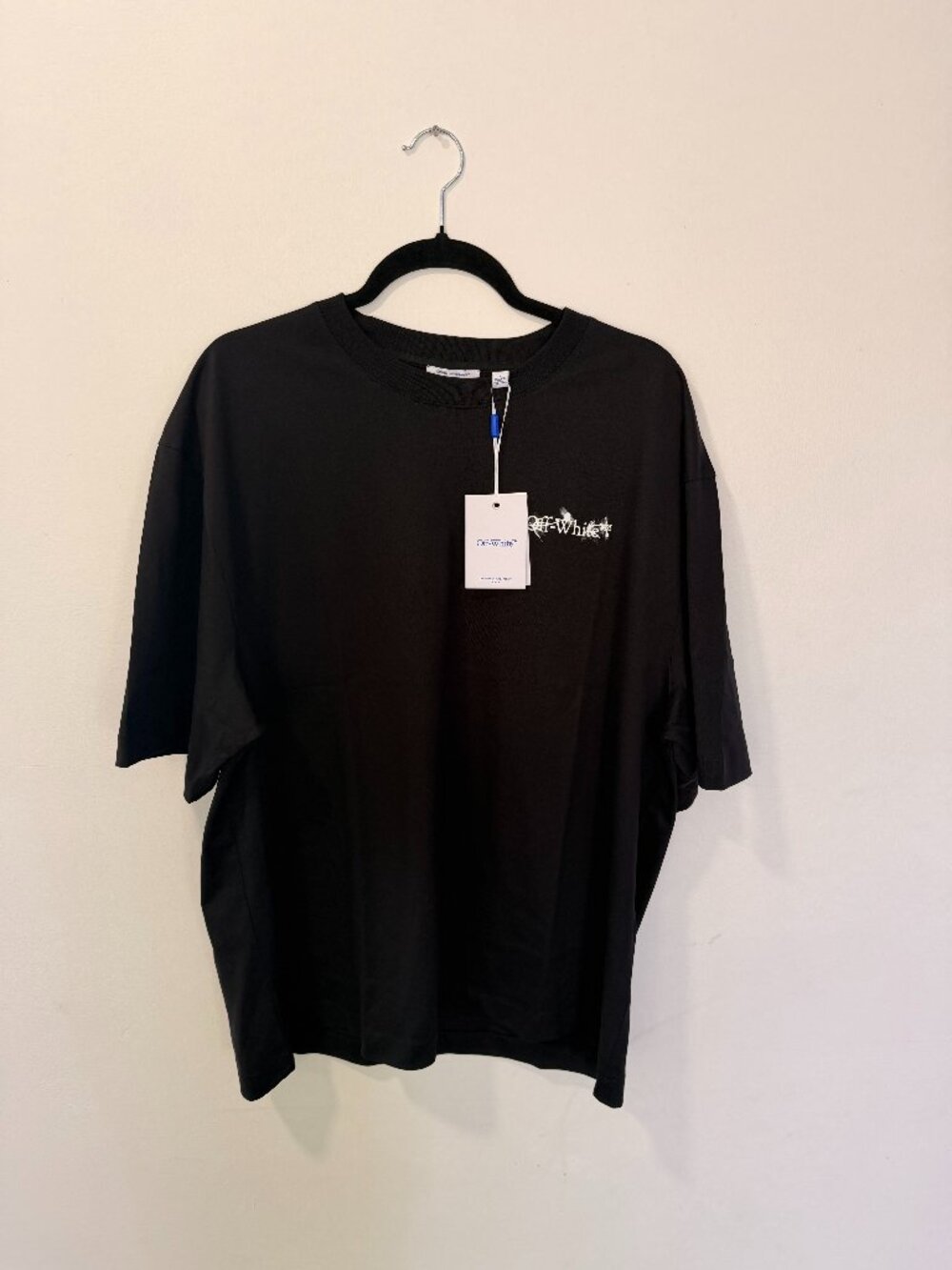Off-White Black Short Sleeve Logo Tee